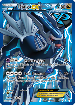 Dialga-EX from Plasma Blast Dialga-EX Pokemon card