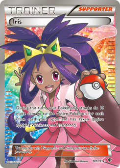 Iris from Plasma Blast Iris Pokemon card