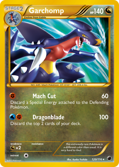 Garchomp from Plasma Freeze Garchomp Pokemon card