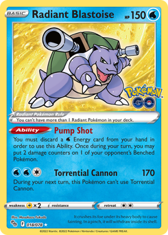 Radiant Blastoise from Pokémon GO