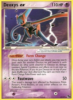 Deoxys ex Pokemon card