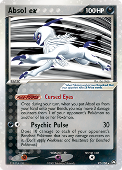 Absol ex from Power Keepers Absol ex Pokemon card