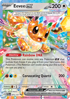 Eevee ex from Prismatic Evolutions