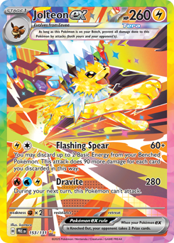 Jolteon ex Pokemon card