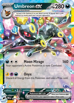 Umbreon ex from Prismatic Evolutions