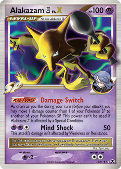 Alakazam E4 LV.X from Rising Rivals