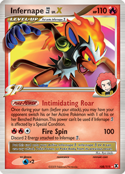Infernape E4 LV.X Pokemon card