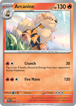 Arcanine from Scarlet & Violet Black Star Promos