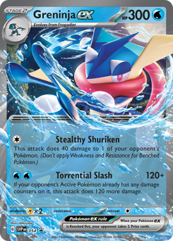 Greninja ex from Scarlet & Violet Black Star Promos
