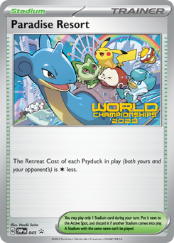 Paradise Resort from Scarlet & Violet Black Star Promos Paradise Resort Pokemon card