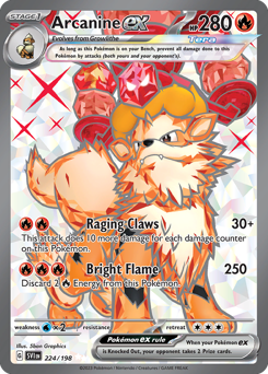 Arcanine ex from Scarlet & Violet