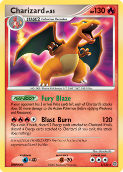 Charizard from Secret Wonders Charizard Pokemon card