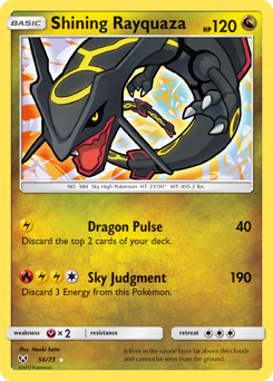 Shining Rayquaza from Shining Legends