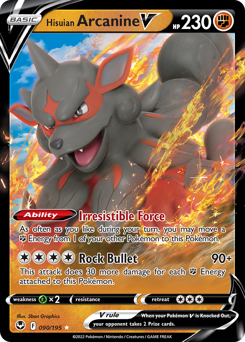 Hisuian Arcanine V from Silver Tempest
