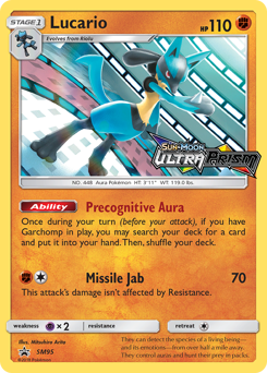 Lucario from SM Black Star Promos