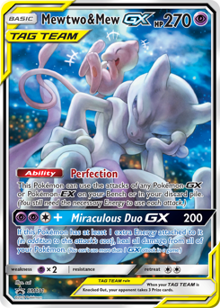 Mewtwo & Mew-GX from SM Black Star Promos