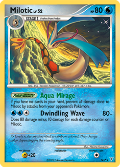 Milotic from Supreme Victors Milotic Pokemon card