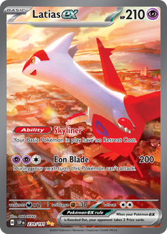 Latias ex from Surging Sparks Latias ex Pokemon card