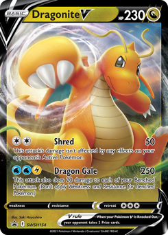 Dragonite V from SWSH Black Star Promos