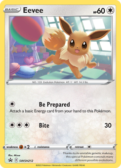 Eevee from SWSH Black Star Promos