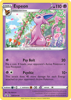 Espeon from SWSH Black Star Promos