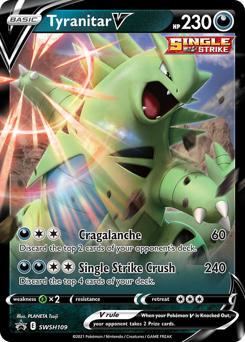 Tyranitar V from SWSH Black Star Promos