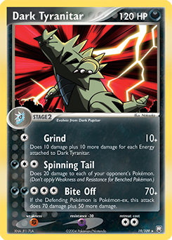 Dark Tyranitar from Team Rocket Returns