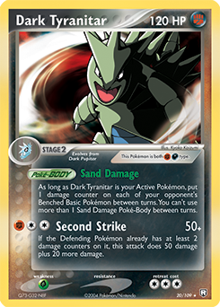 Dark Tyranitar from Team Rocket Returns