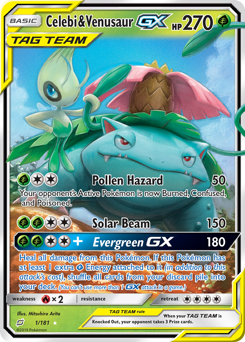 Celebi & Venusaur-GX from Team Up