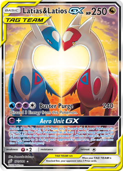 Latias & Latios-GX from Team Up Latias & Latios-GX Pokemon card