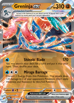Greninja ex from Twilight Masquerade