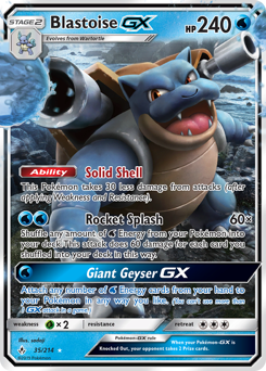 Blastoise-GX from Unbroken Bonds
