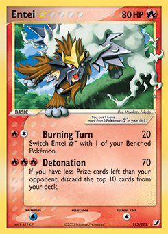 Entei ★ Pokemon card