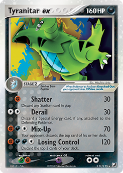 Tyranitar ex from Unseen Forces