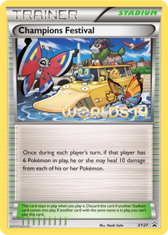 Champions Festival from XY Black Star Promos Champions Festival Pokemon card