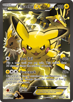 Pikachu-EX from XY Black Star Promos Pikachu-EX Pokemon card