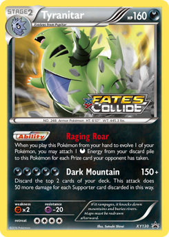 Tyranitar from XY Black Star Promos